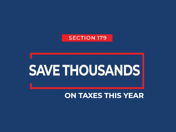 section 179 can save thousands on taxes this year with business financing